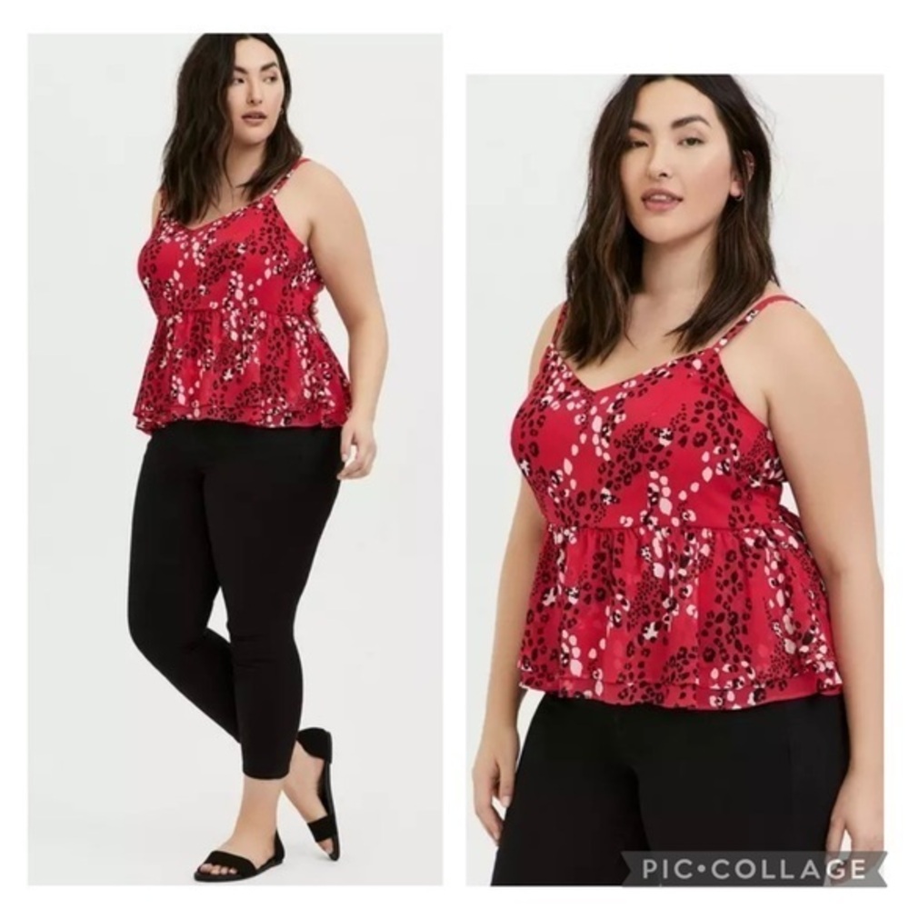 Torrid Peplum Chiffon Midi Cami size 1